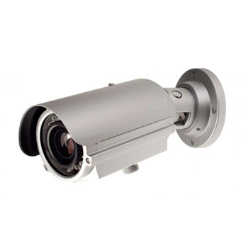 вандалозащищенная наружная видеокамера марки Pelco с ИК-прожектором и вариообъективом 6-50 мм